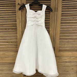 Joan Calabrese First Communion Organza Dress with Bolero Size 6X